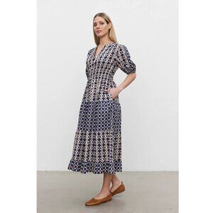 NWT Velvet by Graham & Spencer Joey Printed Dress, Size S